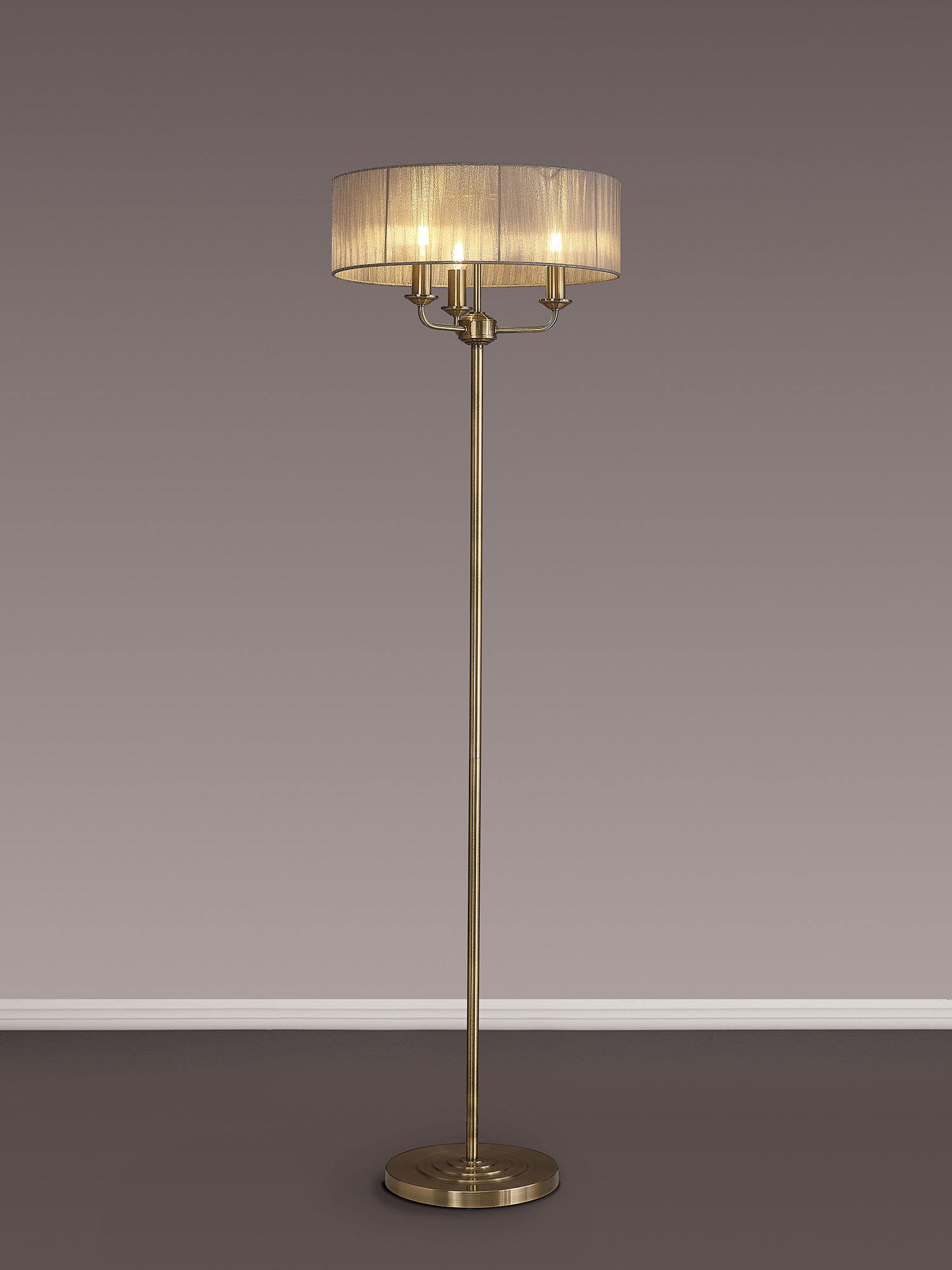 Banyan AB GR Floor Lamps Deco Shaded Floor Lamps